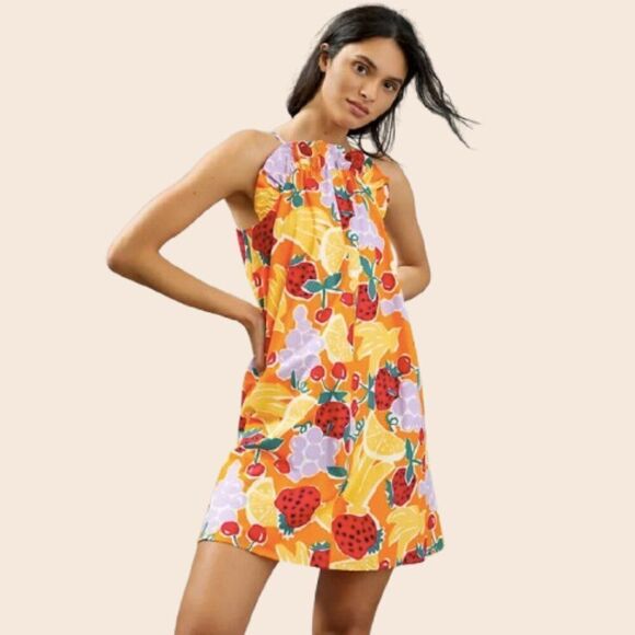 Anthropologie Corey Lynn Calter Tutti Frutti Tunic Dress Size Medium - Picture 1 of 16